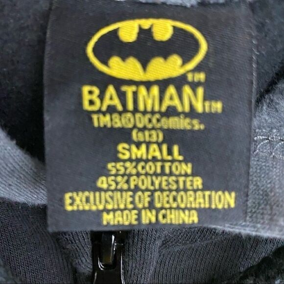 Batman Hoodie with Ears Zip Up Jacket - Picture 6 of 7